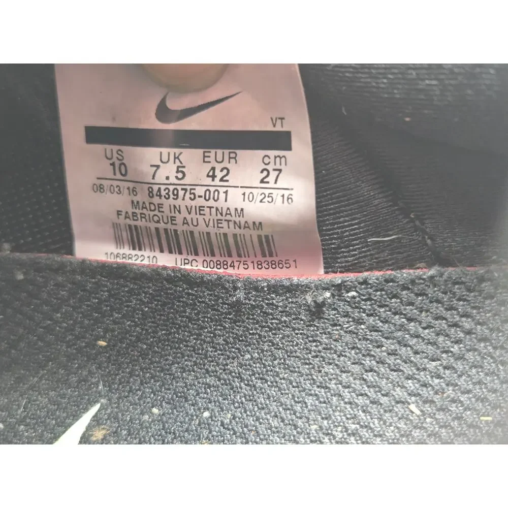 Nike Air Zoom Training 843975-001 Womens 10 Black